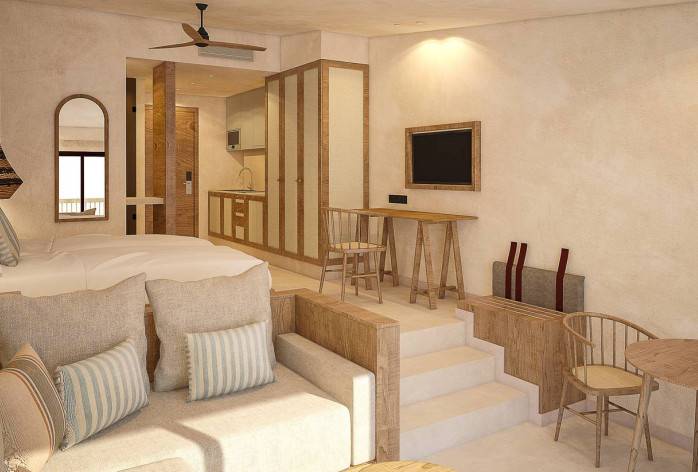 Open suite con cocina