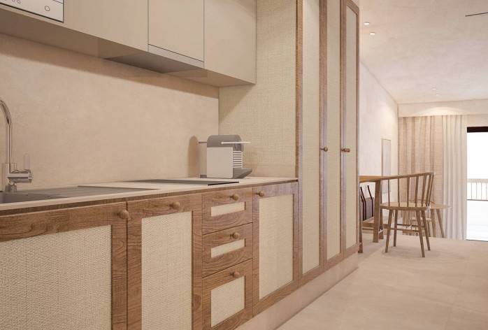 Open suite con cocina